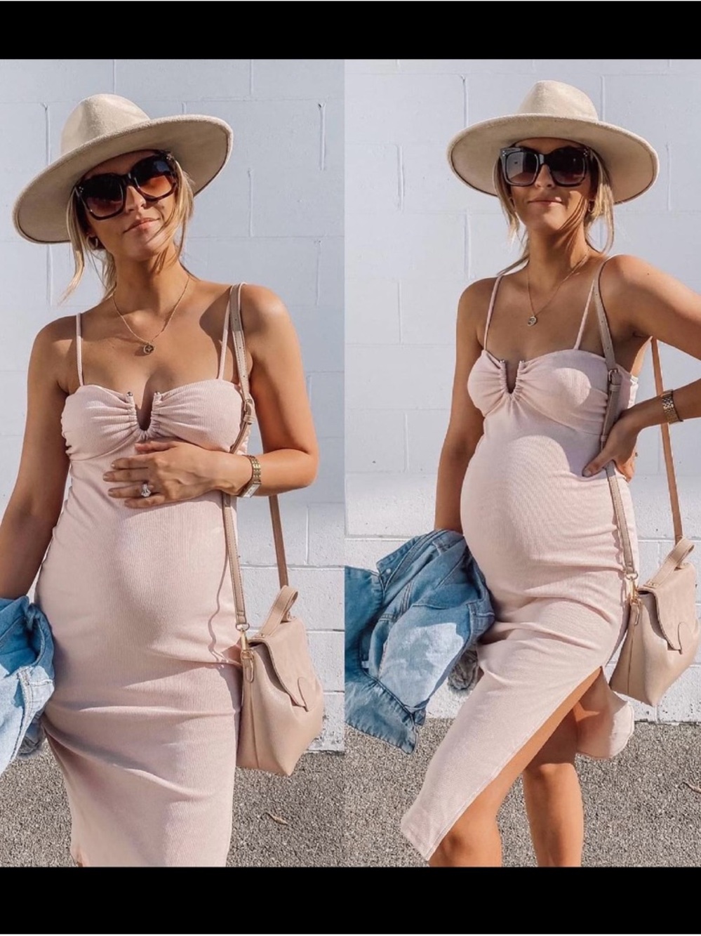 Fore - Sunset Cruise Split Hem - Blush Pink
